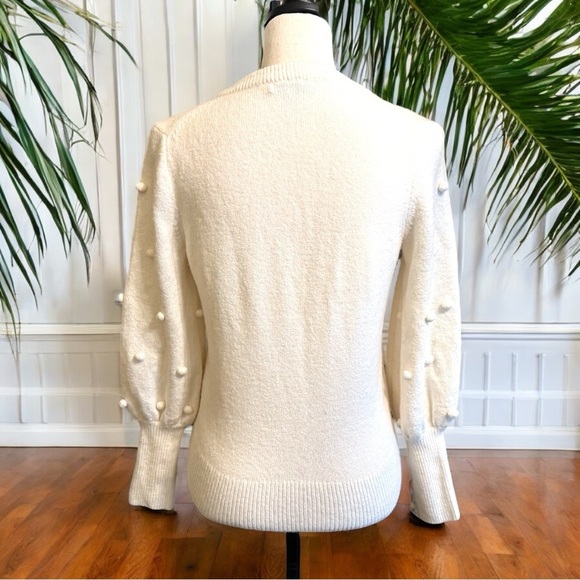 MADEWELL Bobble Dashwood V-Neck Sweater in Coziest Yarn - XS - Vanilla Girl Core - Picture 7 of 17